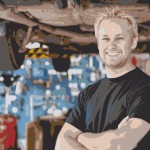 Blonde Guy at the Garage